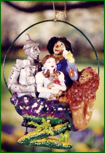 Wizard of OZ Christmas tree ornament, polymer clay ooak Wizard of OZ Christmas tree ornament, polymer clay ooak
