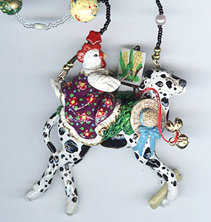 Chicken Art dalmatian